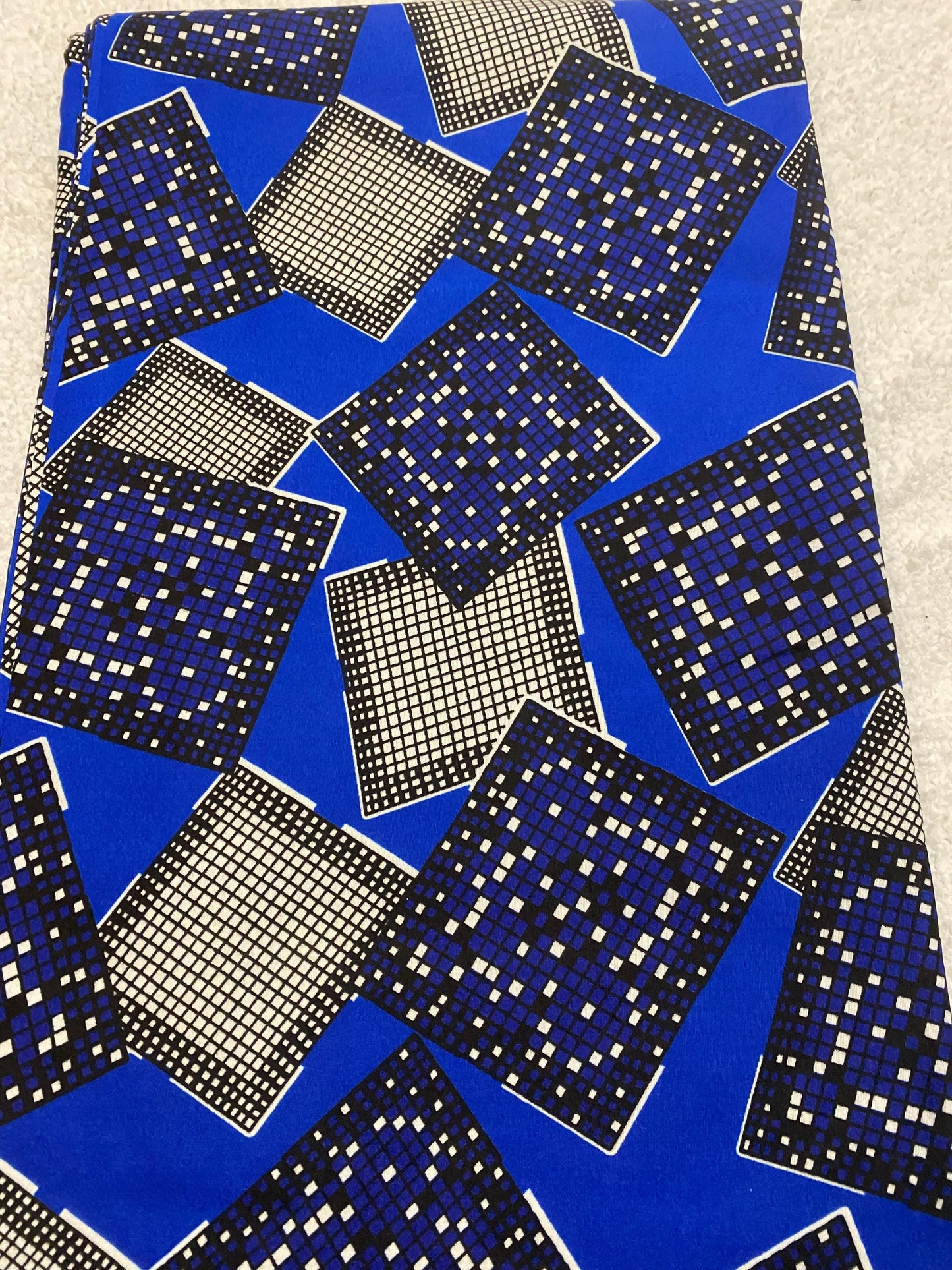 Polycotton African Fabric 6 Yards Soft Ankara Wax Print Material