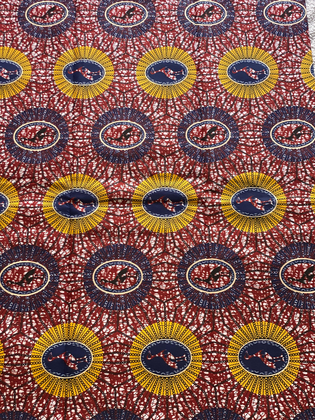 Polycotton African Fabric 6 Yards Soft Ankara Wax Print Material