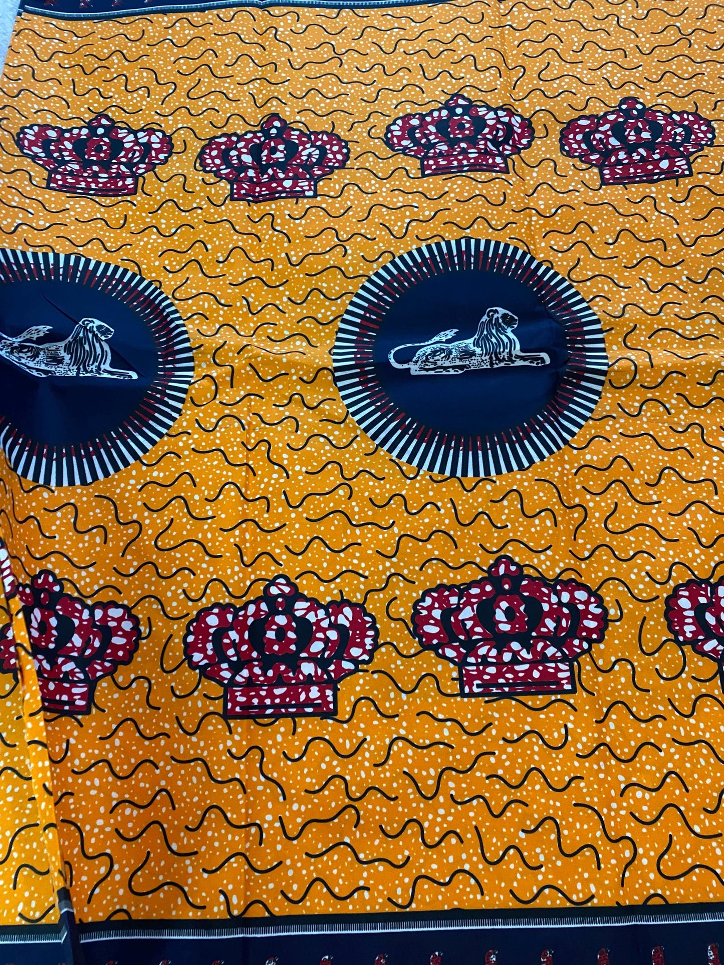 Polycotton African Fabric 6 Yards Soft Ankara Wax Print Material