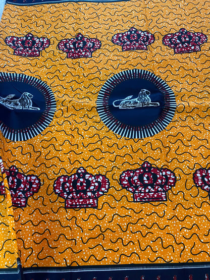 Polycotton African Fabric 6 Yards Soft Ankara Wax Print Material