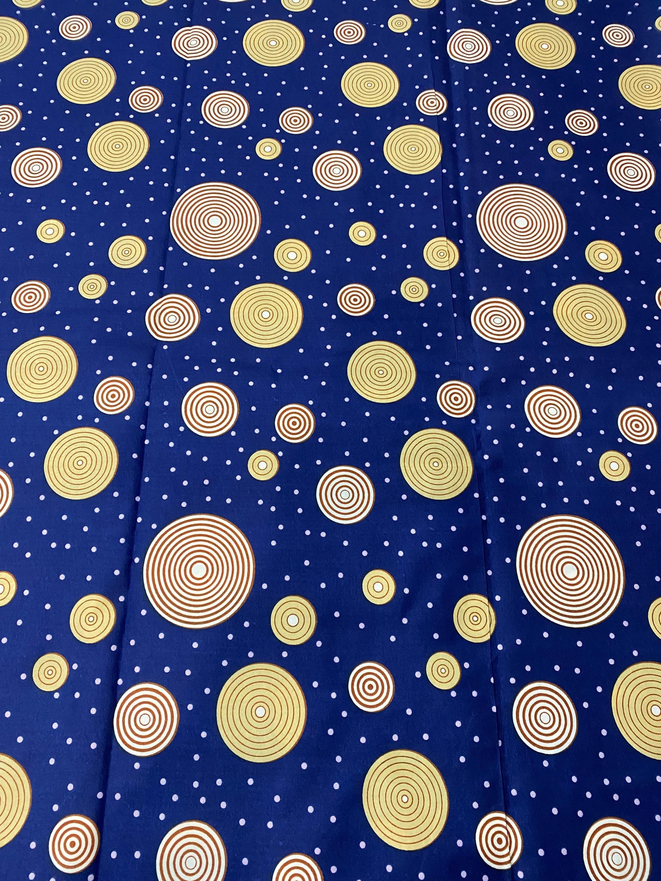 Colorful Ankara Fabric: African Print Polycotton, 6 Yards