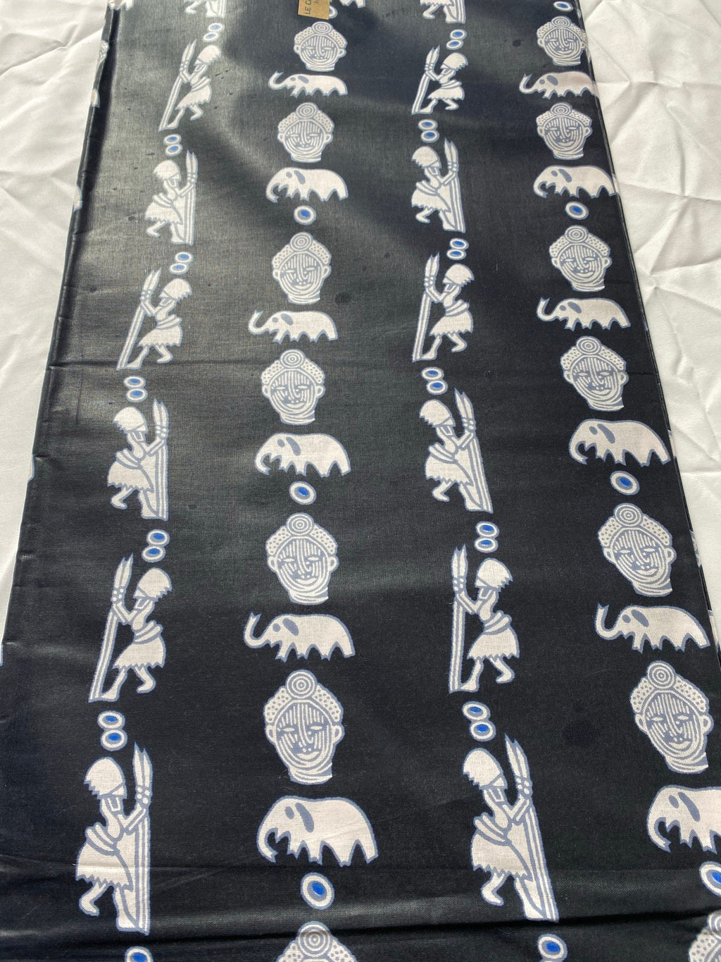 Mud Print Fabric 6 Yards African Tribal Wax Print Cloth