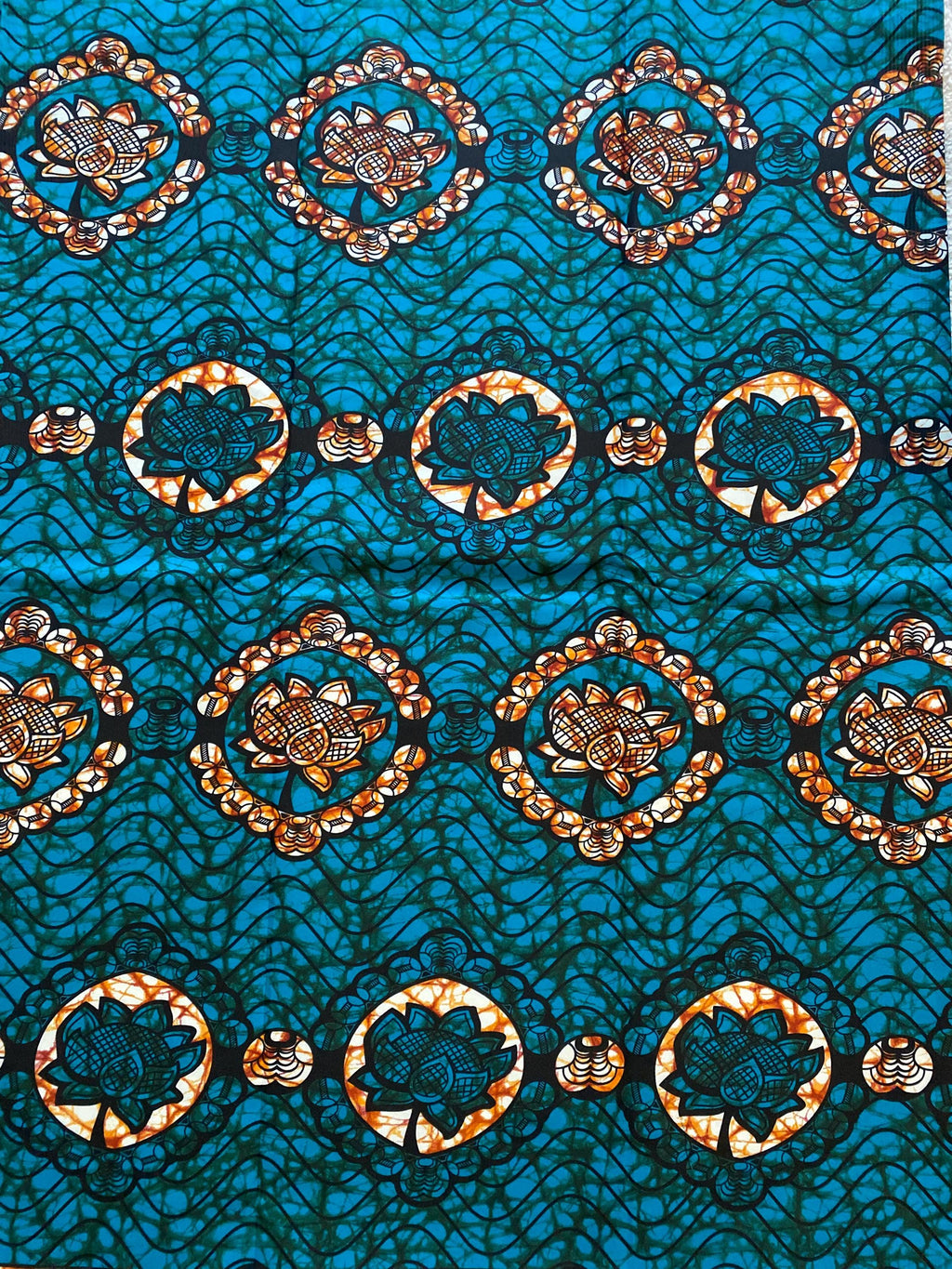 Polycotton African Fabric 6 Yards Soft Ankara Wax Print Material