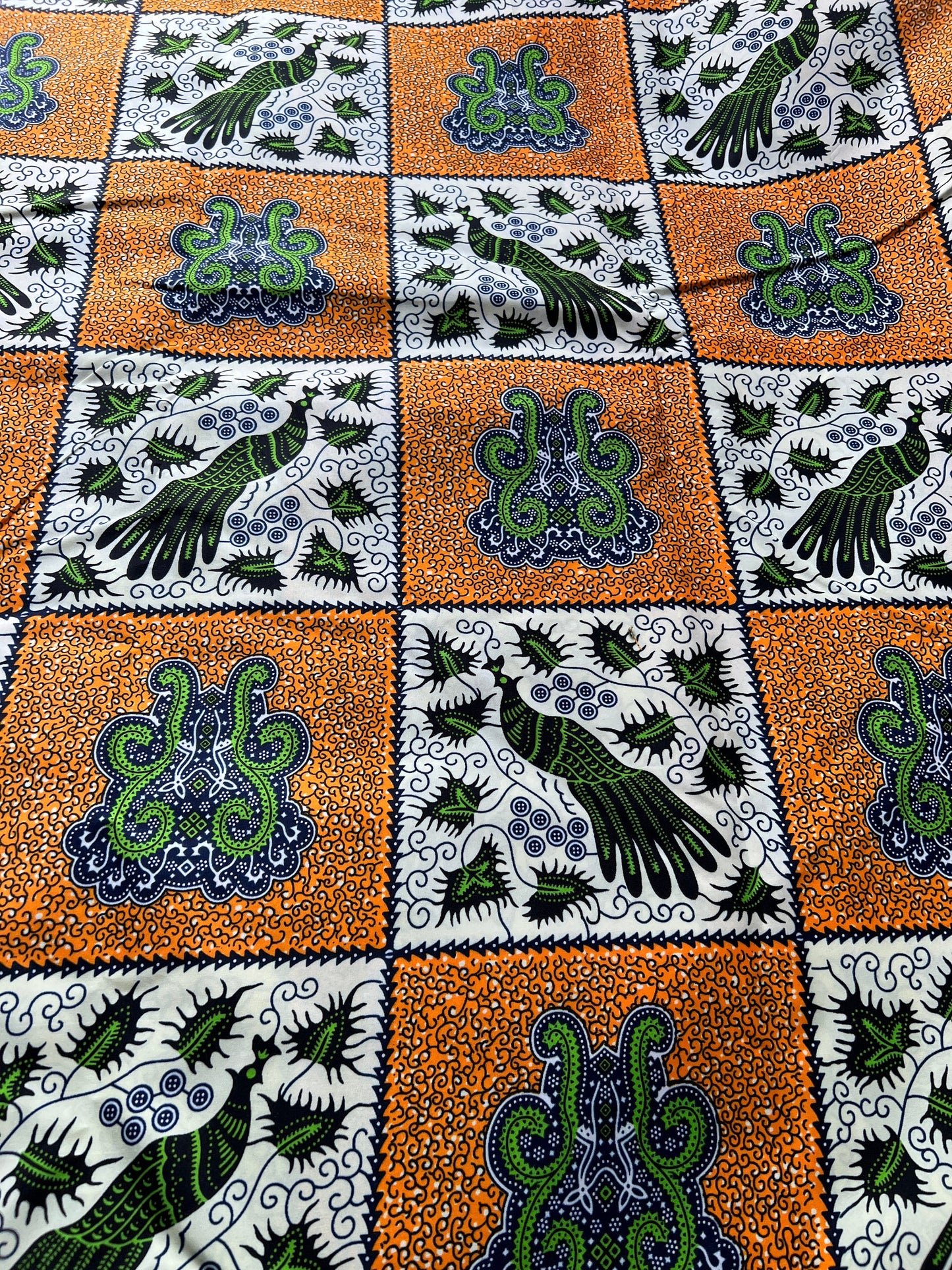 Polycotton African Fabric 6 Yards Soft Ankara Wax Print Material