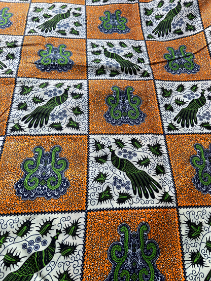 Polycotton African Fabric 6 Yards Soft Ankara Wax Print Material