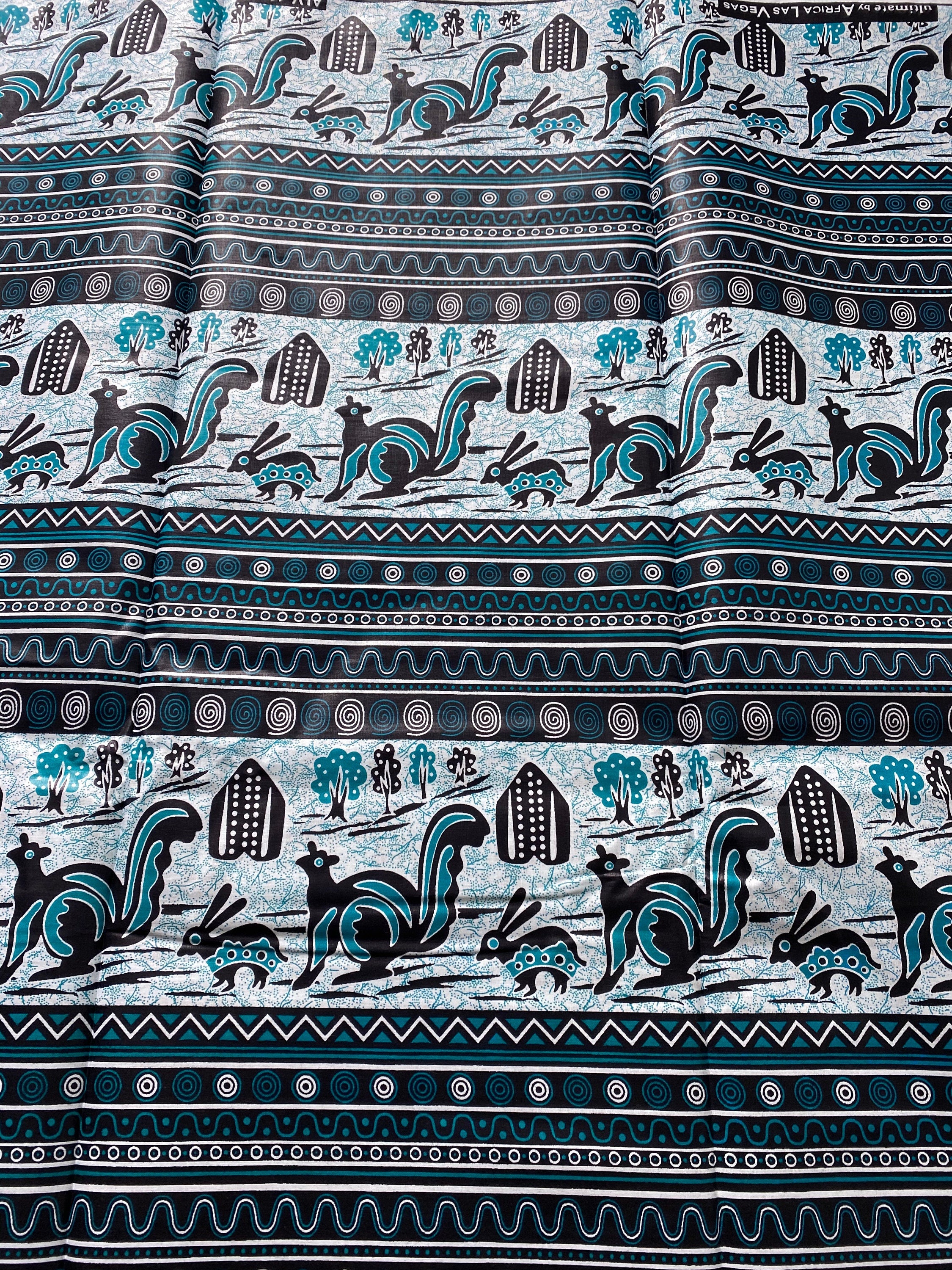 Mud Print Fabric 6 Yards African Tribal Wax Print Cloth