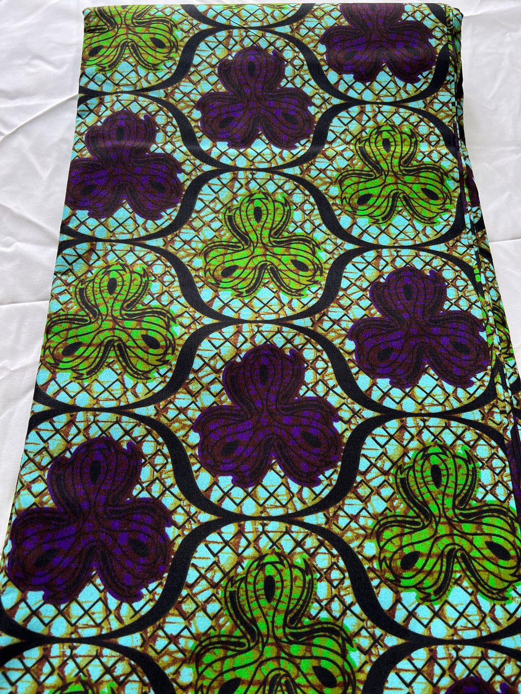 Polycotton African Fabric 6 Yards Soft Ankara Wax Print Material