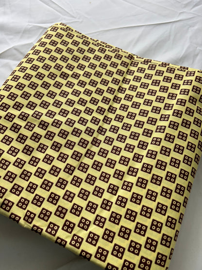 Polycotton African Fabric 6 Yards Soft Ankara Wax Print Material