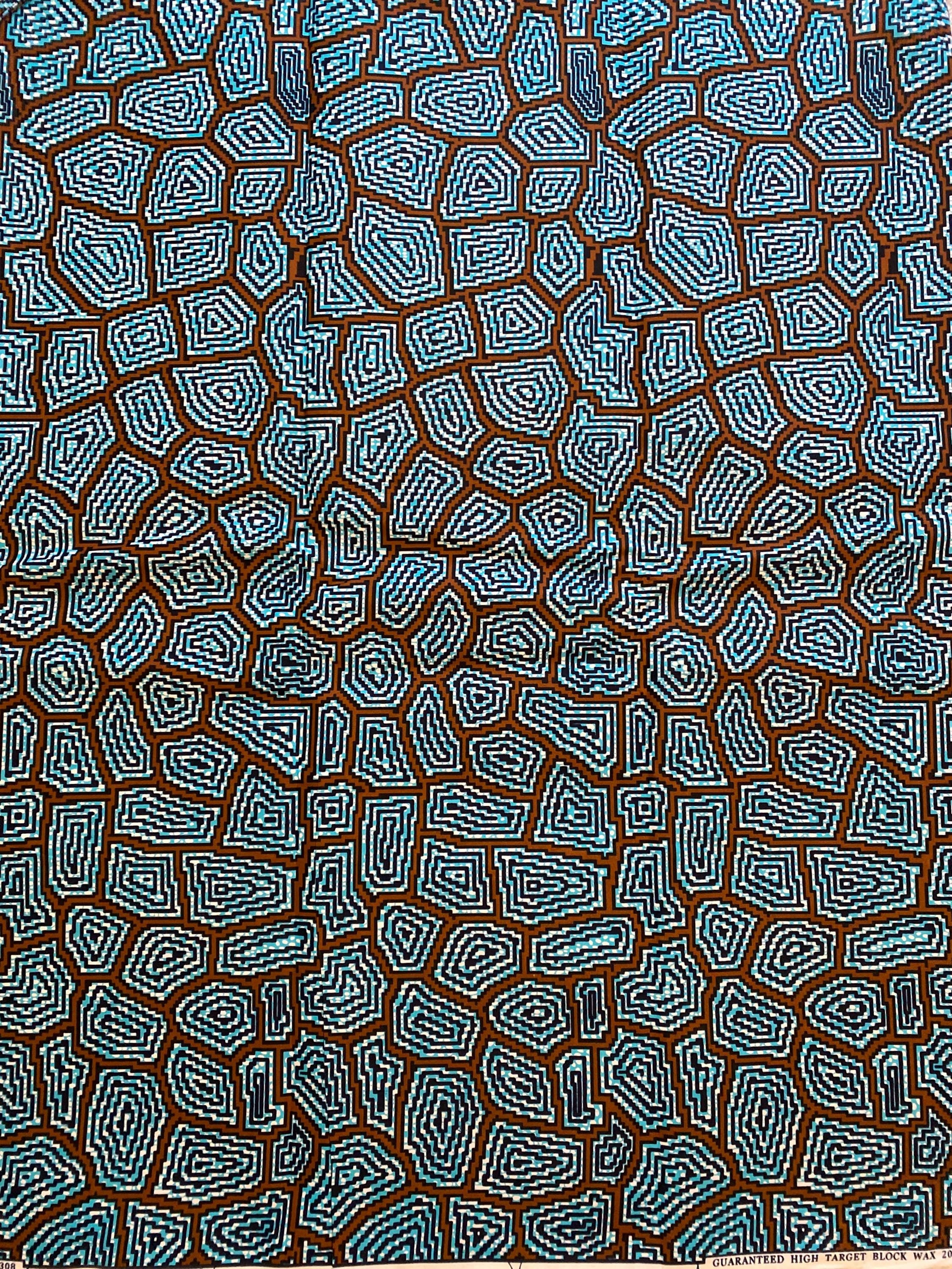 Polycotton African Fabric 6 Yards Soft Ankara Wax Print Material