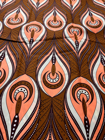 Polycotton African Fabric 6 Yards Soft Ankara Wax Print Material