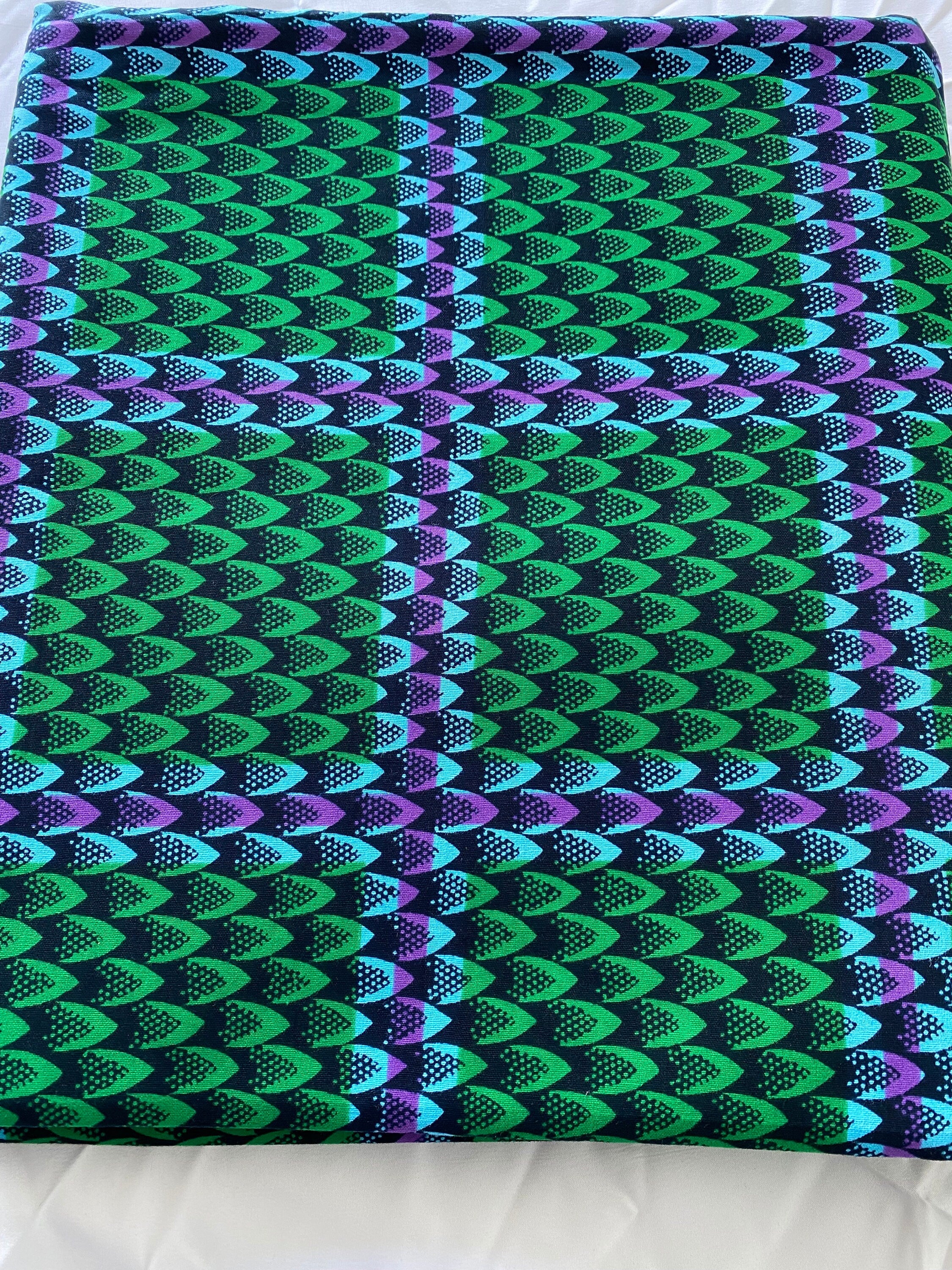 6 Yards 100% Cotton Ankara Wax Print Fabric African Print for Dressmaking, Quilting & Home Décor