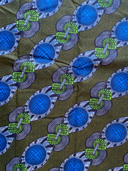 Polycotton African Fabric 6 Yards Soft Ankara Wax Print Material