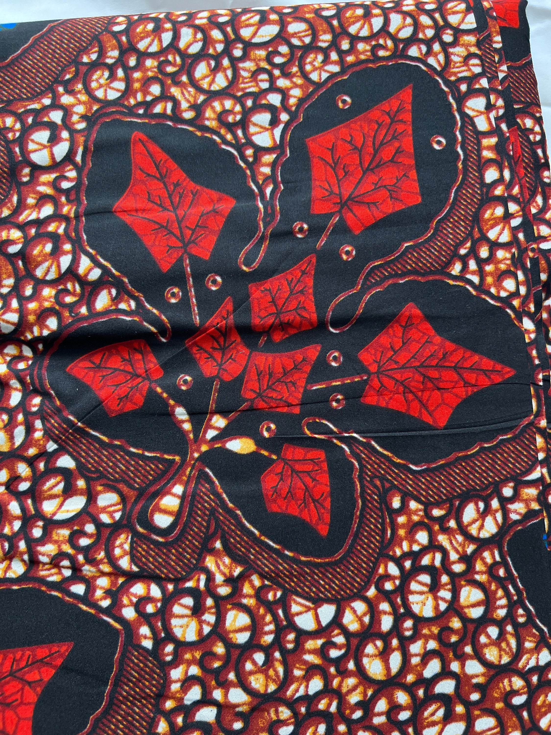 Polycotton African Fabric 6 Yards Soft Ankara Wax Print Material