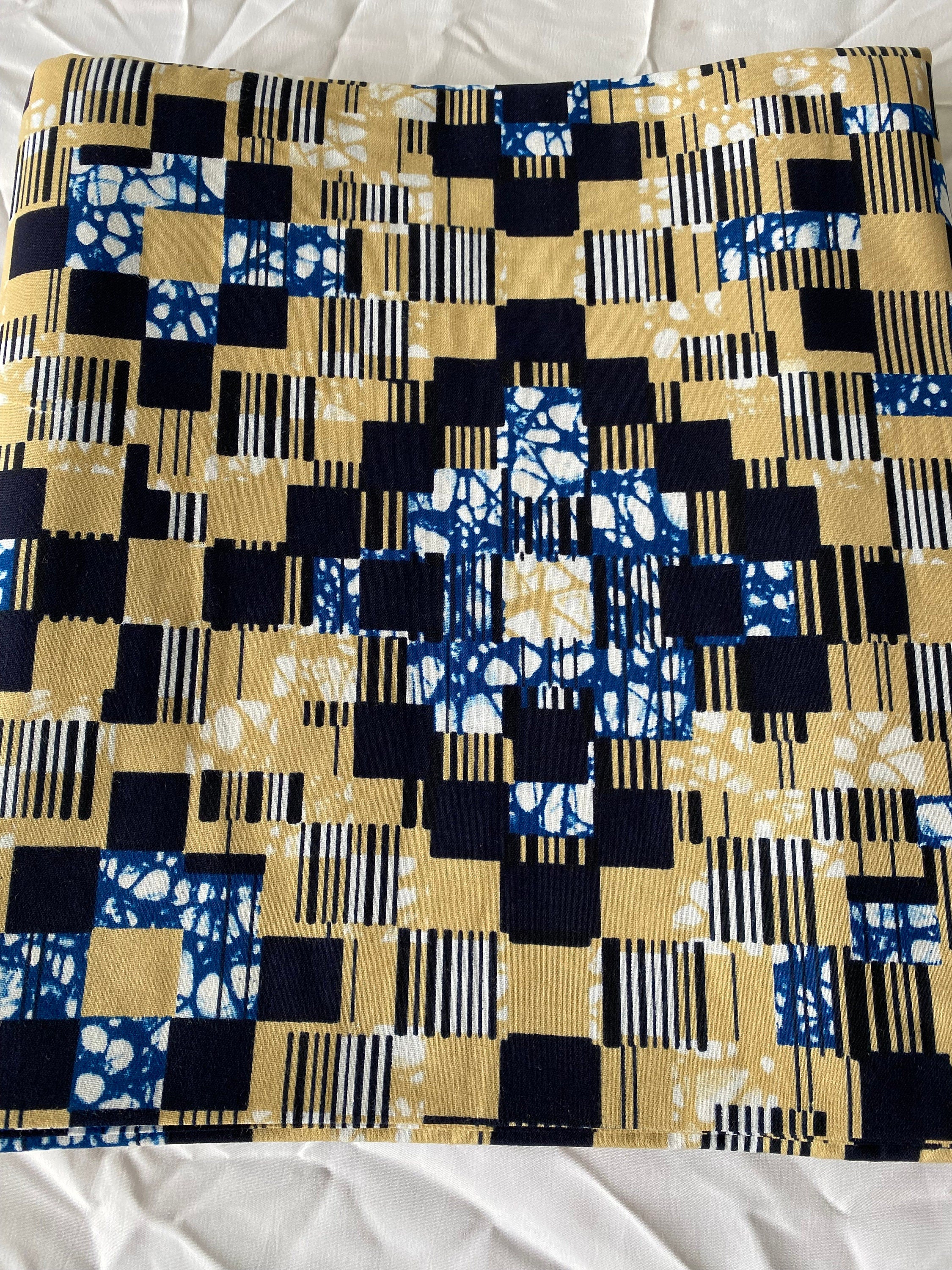 6 Yards 100% Cotton Ankara Wax Print Fabric African Print for Dressmaking, Quilting & Home Décor