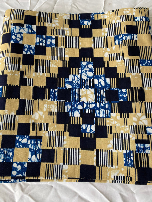 6 Yards 100% Cotton Ankara Wax Print Fabric African Print for Dressmaking, Quilting & Home Décor