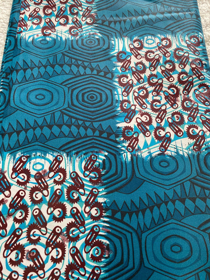 Polycotton African Fabric 6 Yards Soft Ankara Wax Print Material