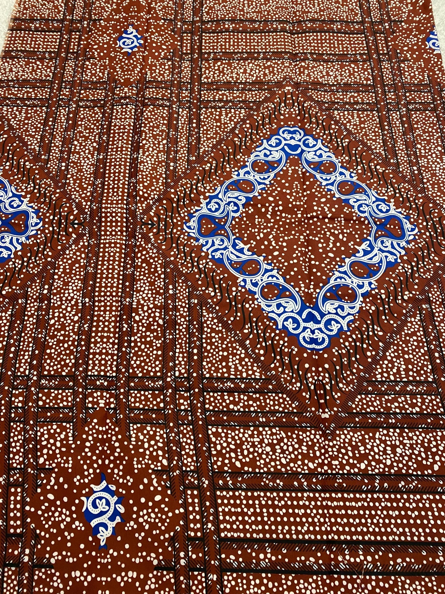 Polycotton African Fabric 6 Yards Soft Ankara Wax Print Material