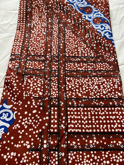 Polycotton African Fabric 6 Yards Soft Ankara Wax Print Material