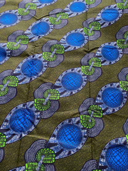 Polycotton African Fabric 6 Yards Soft Ankara Wax Print Material