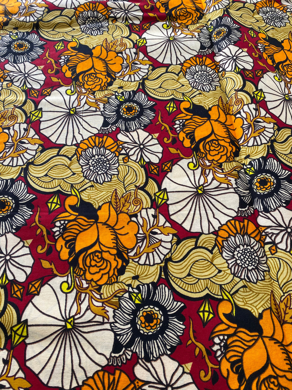 Bold Ankara African Print Fabric: 6 Yards 100% Cotton Wax Print