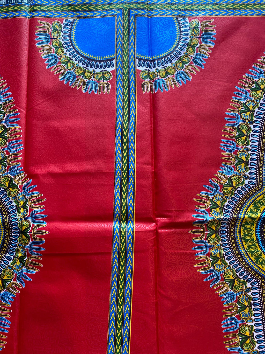 Dashiki African Wax Print: Angelina Cotton Fabric, 6 Yards