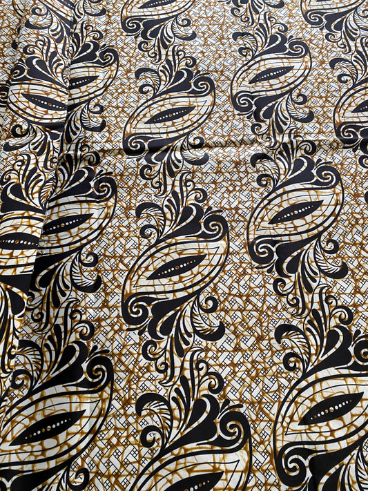 Polycotton African Fabric 6 Yards Soft Ankara Wax Print Material