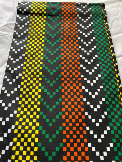 Polycotton African Fabric 6 Yards Soft Ankara Wax Print Material