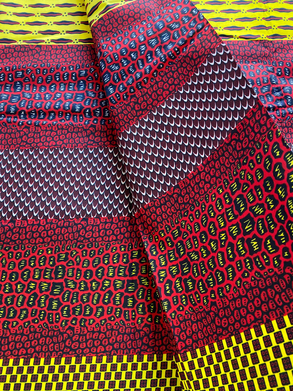 Polycotton African Fabric 6 Yards Soft Ankara Wax Print Material