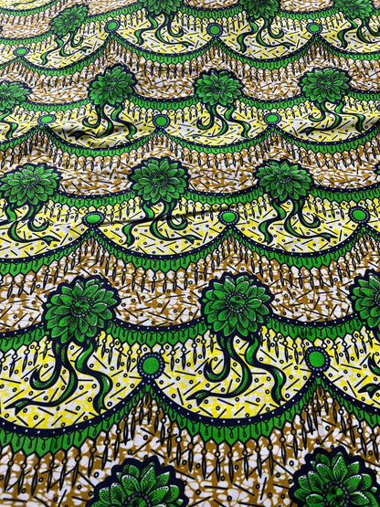 Polycotton African Fabric 6 Yards Soft Ankara Wax Print Material