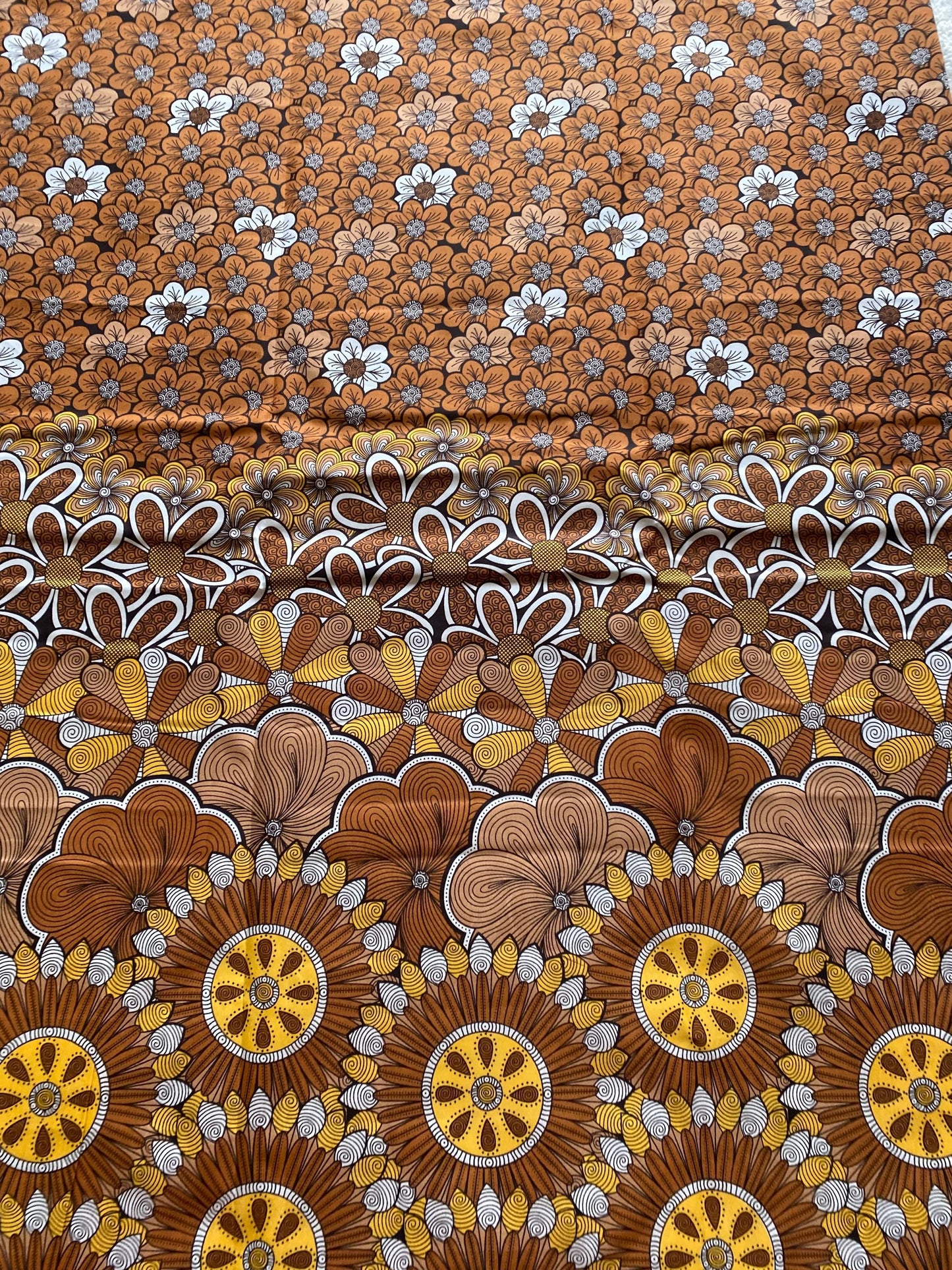 Polycotton African Fabric 6 Yards Soft Ankara Wax Print Material