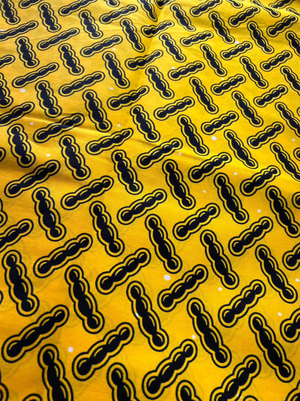 African Wax Print Fabric: Multicolored Cotton Textile, 6 Yard