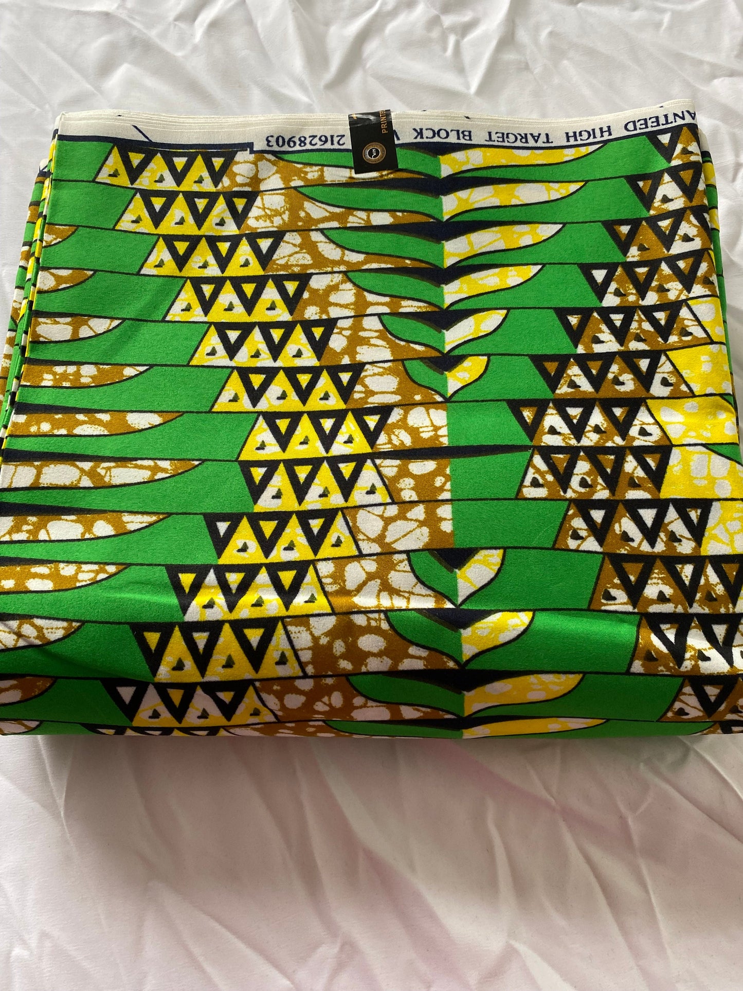 Polycotton African Fabric 6 Yards Soft Ankara Wax Print Material