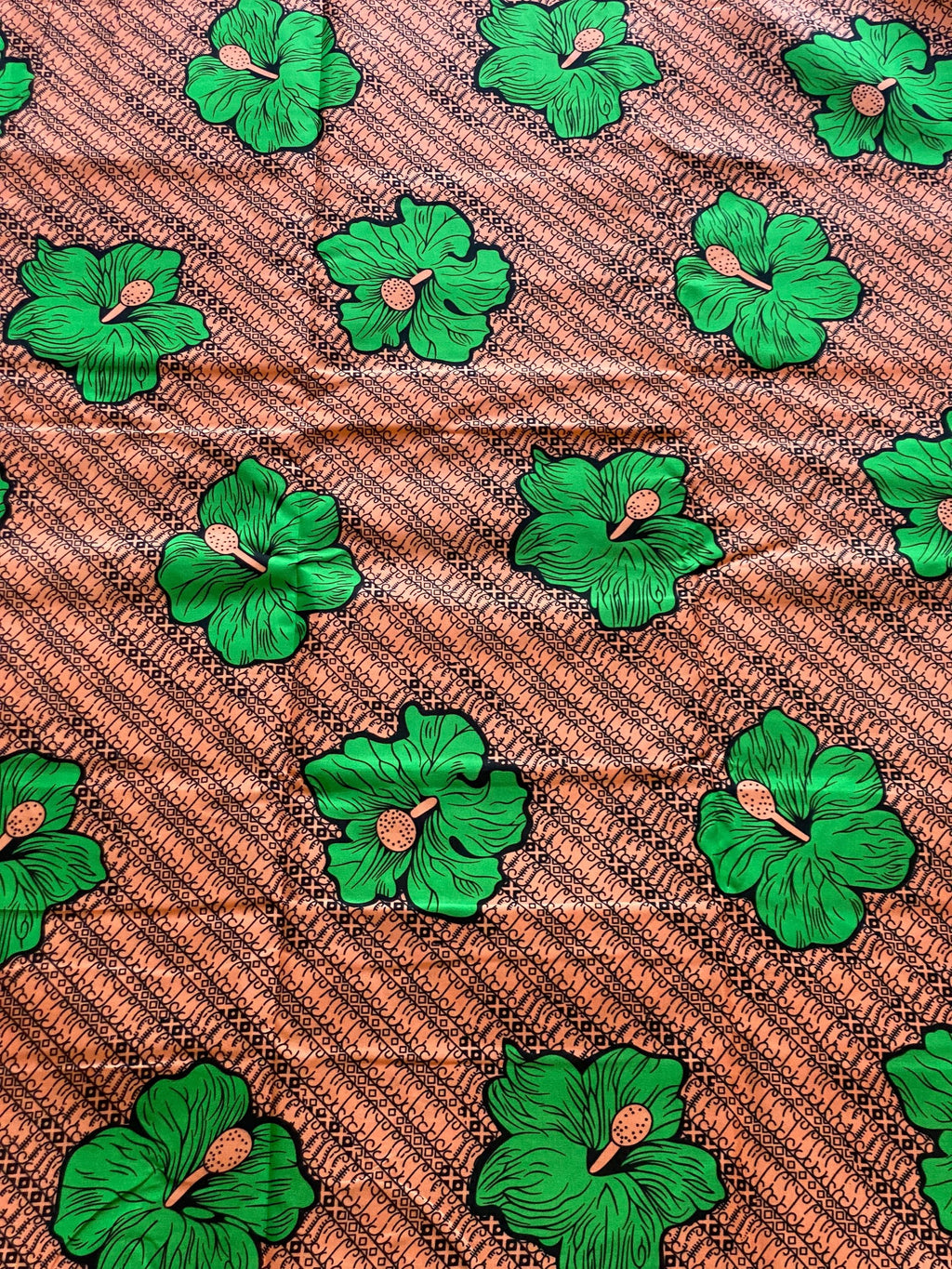 Polycotton African Fabric 6 Yards Soft Ankara Wax Print Material