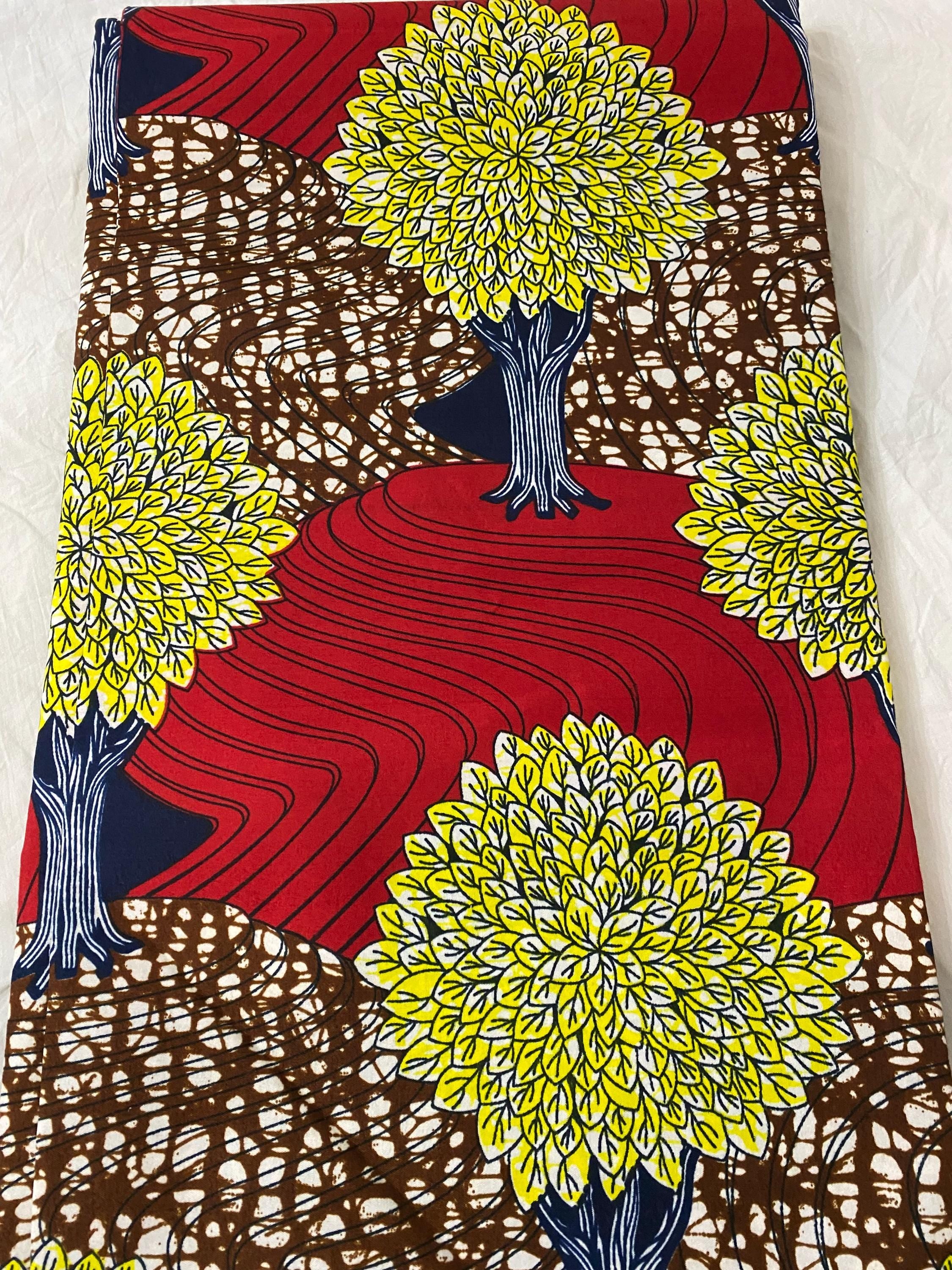 Ankara Fabric 6 Yards: Soft Polycotton African Print for Sewing & Crafts