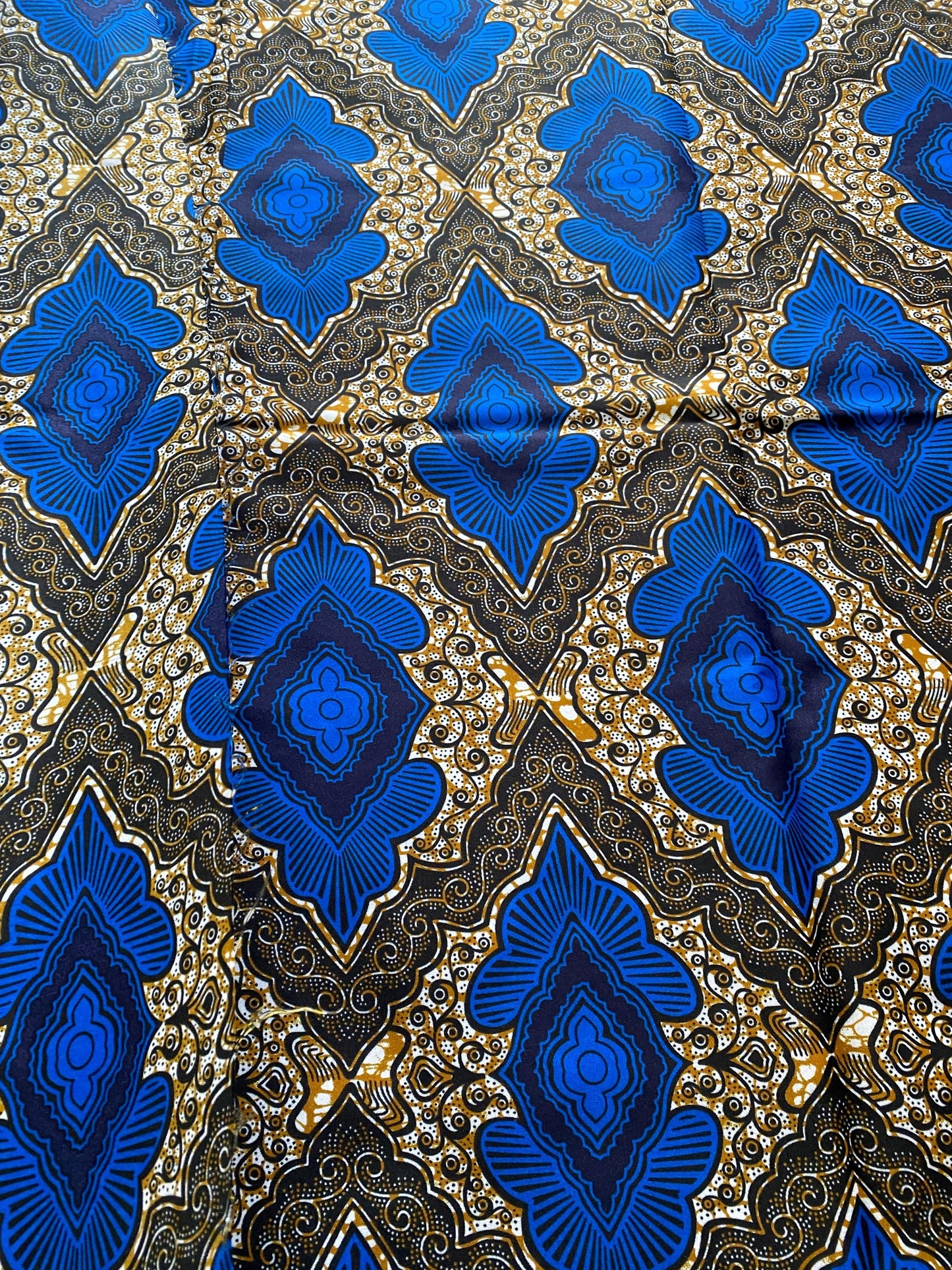 Polycotton African Fabric 6 Yards Soft Ankara Wax Print Material