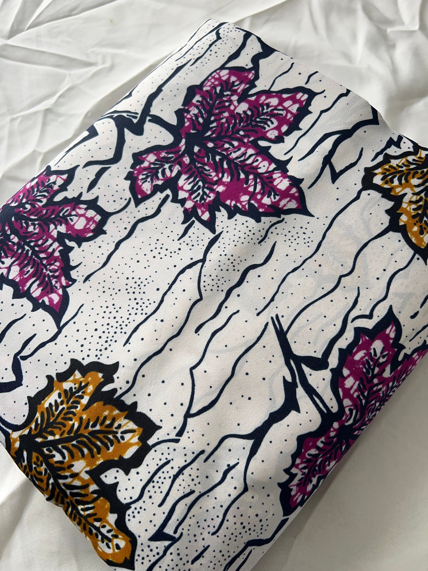 Polycotton African Fabric 6 Yards Soft Ankara Wax Print Material