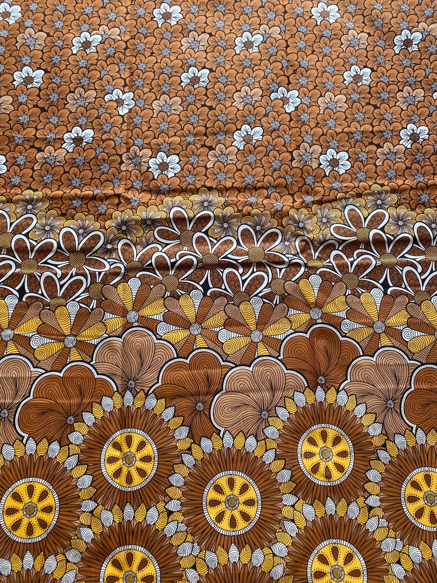Polycotton African Fabric 6 Yards Soft Ankara Wax Print Material