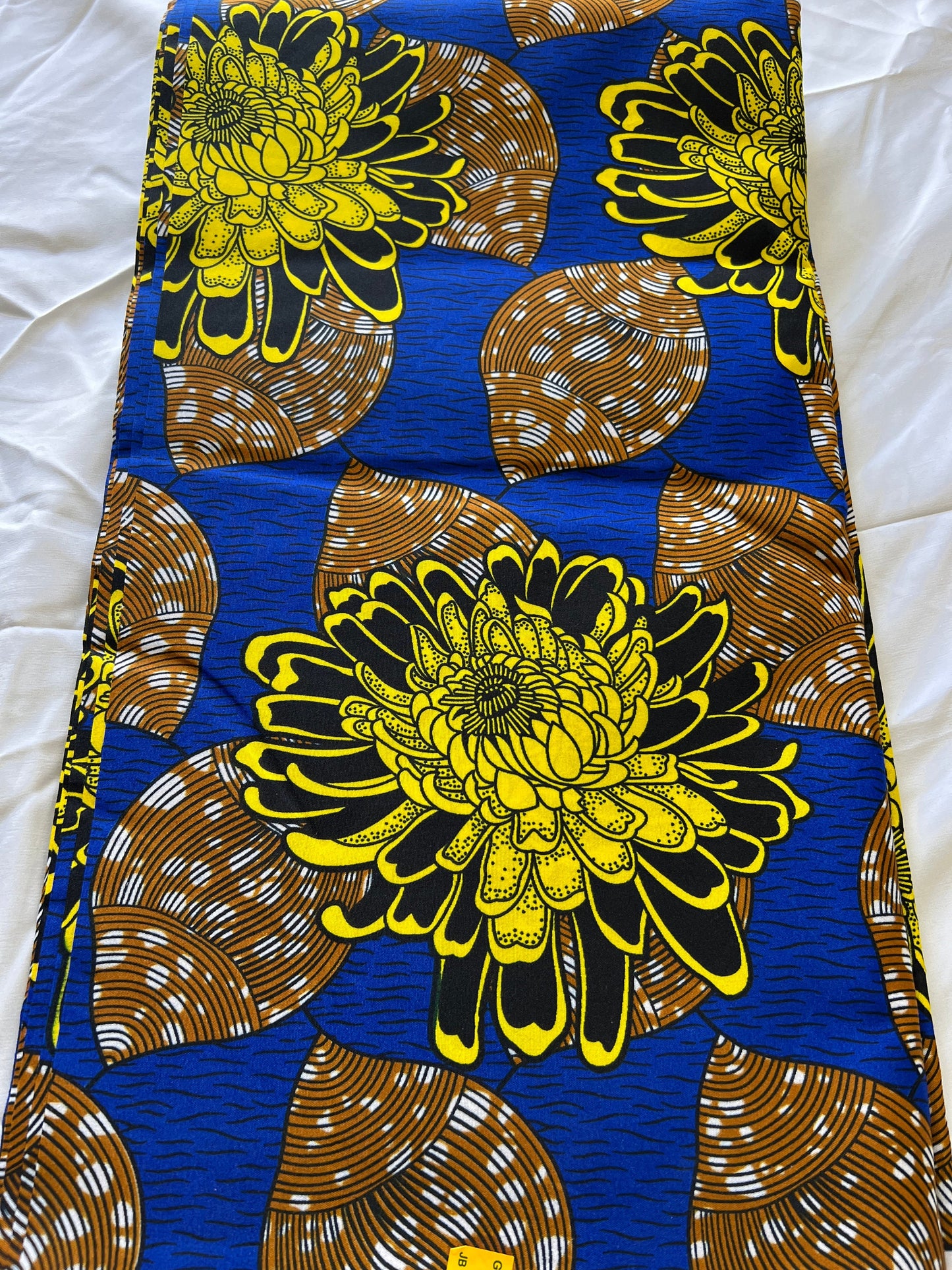 Polycotton African Fabric 6 Yards Soft Ankara Wax Print Material