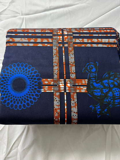 Polycotton African Fabric 6 Yards Soft Ankara Wax Print Material