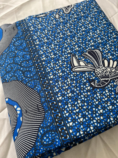 Polycotton African Fabric 6 Yards Soft Ankara Wax Print Material