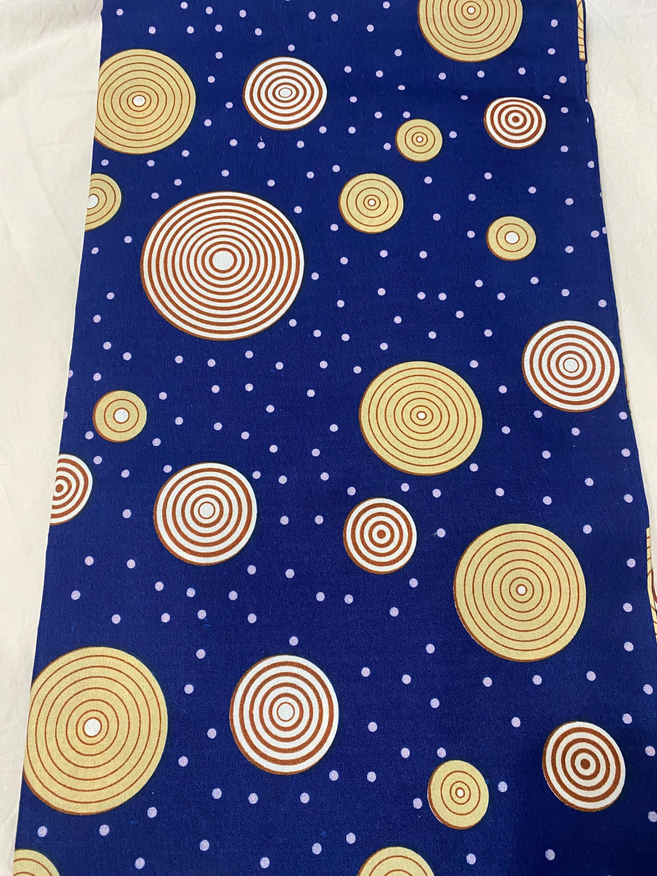 Colorful Ankara Fabric: African Print Polycotton, 6 Yards