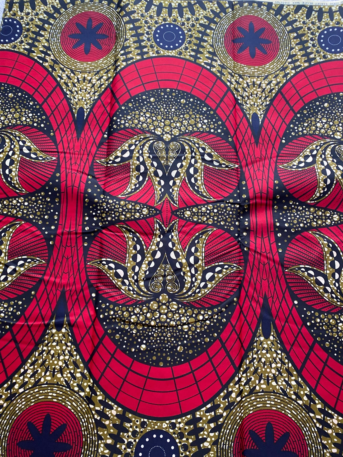 Polycotton African Fabric 6 Yards Soft Ankara Wax Print Material