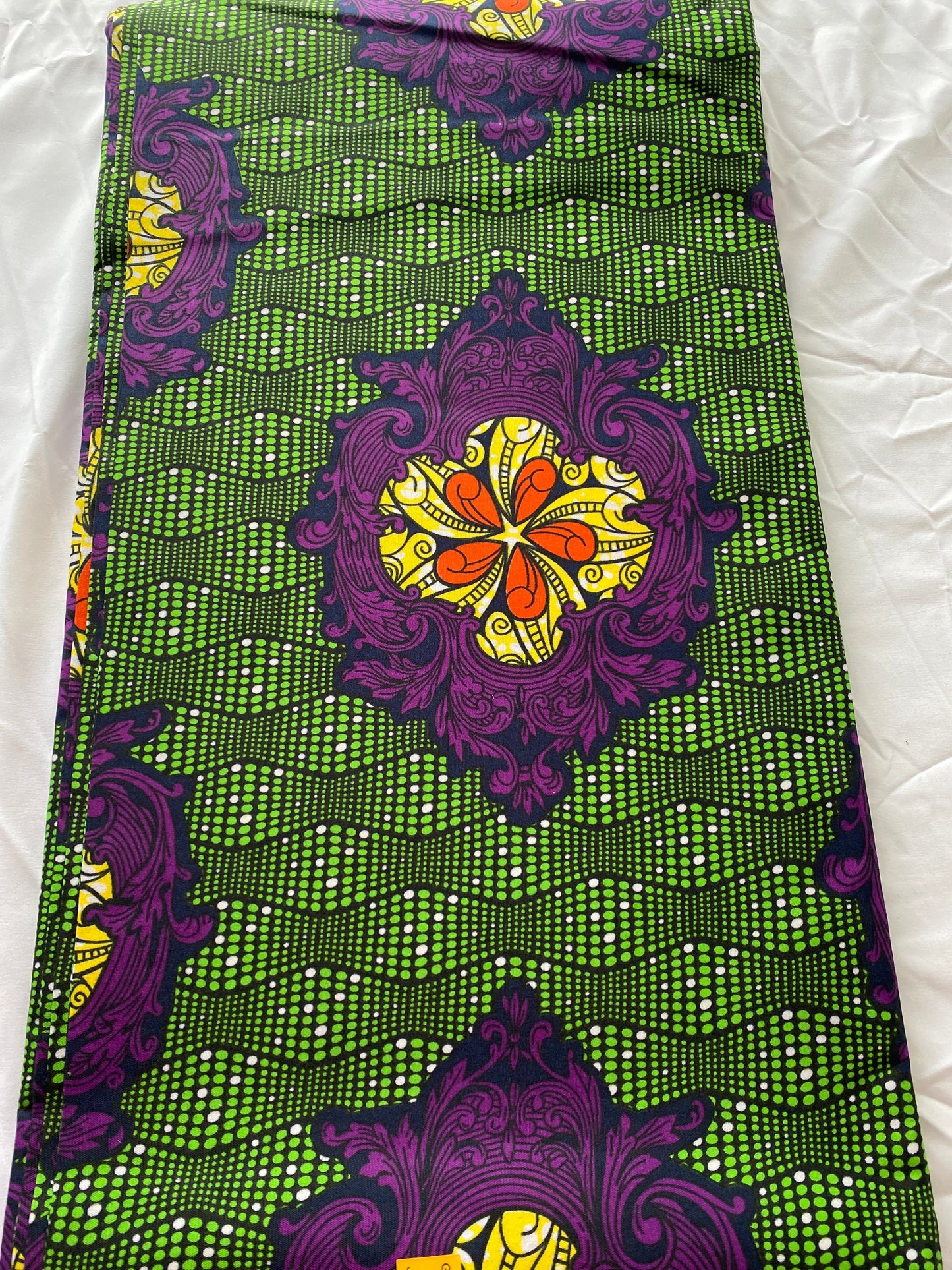 Polycotton African Fabric 6 Yards Soft Ankara Wax Print Material