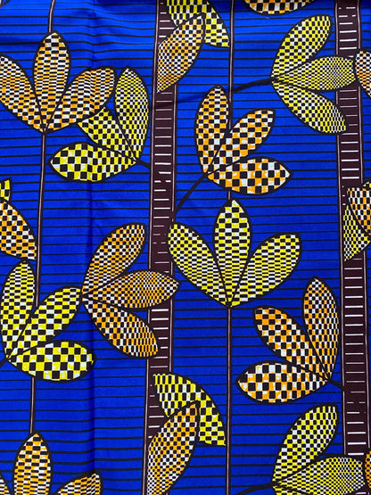 Polycotton African Fabric 6 Yards Soft Ankara Wax Print Material