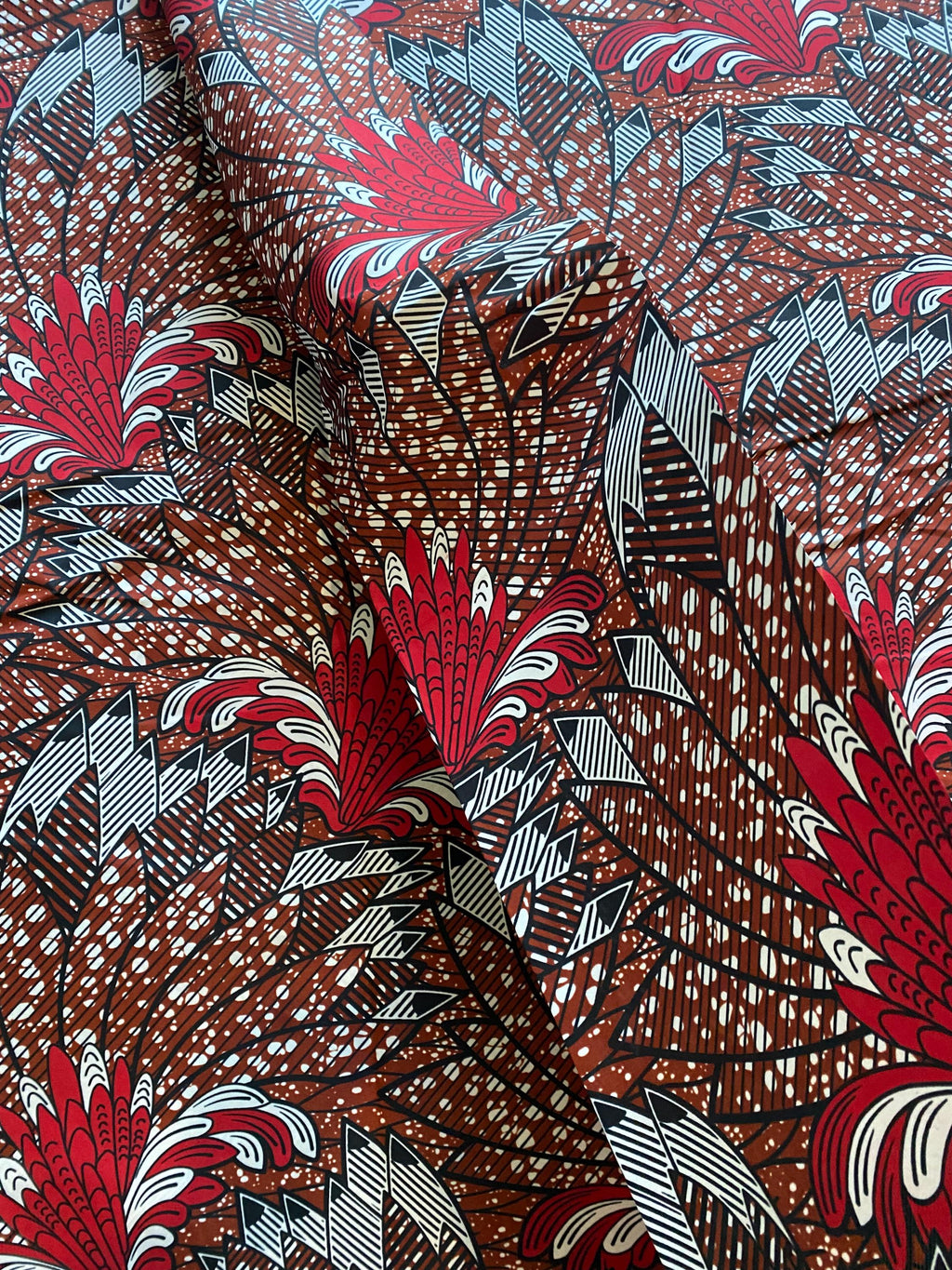 Polycotton African Fabric 6 Yards Soft Ankara Wax Print Material