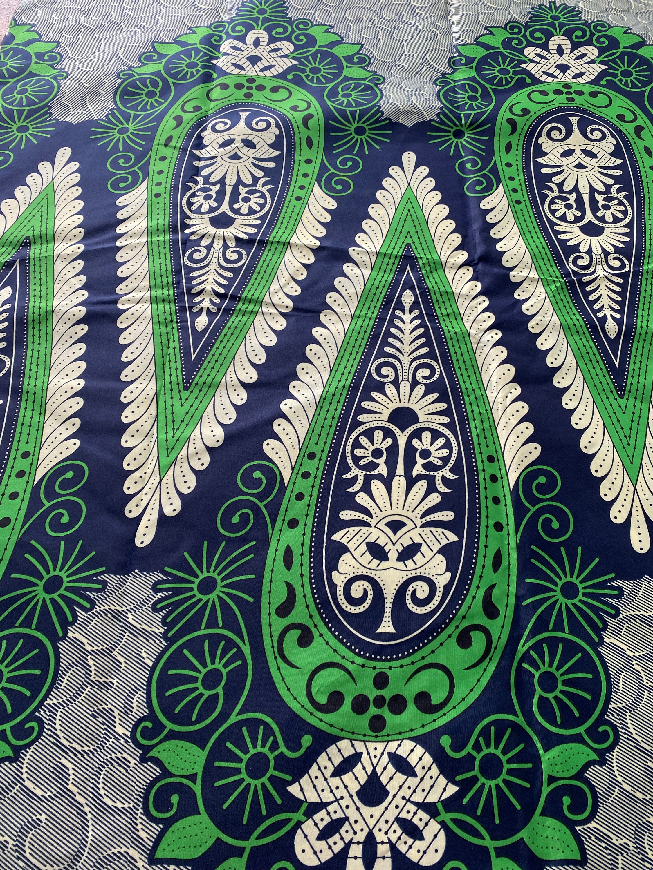 Polycotton African Fabric 6 Yards Soft Ankara Wax Print Material