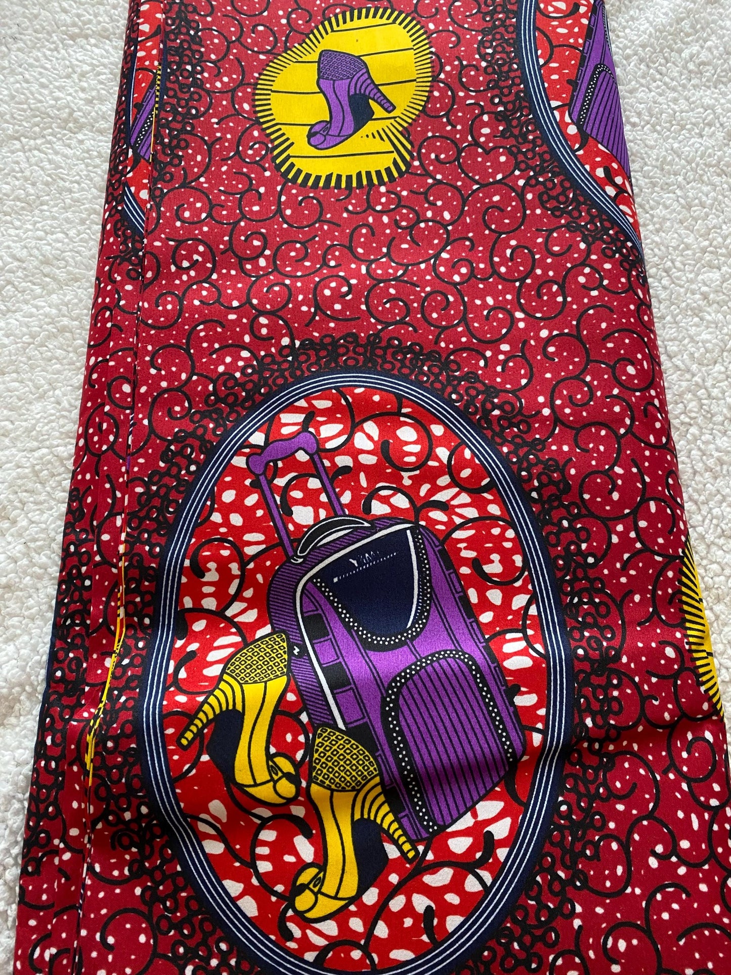 Polycotton African Fabric 6 Yards Soft Ankara Wax Print Material