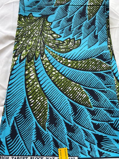 Polycotton African Fabric 6 Yards Soft Ankara Wax Print Material