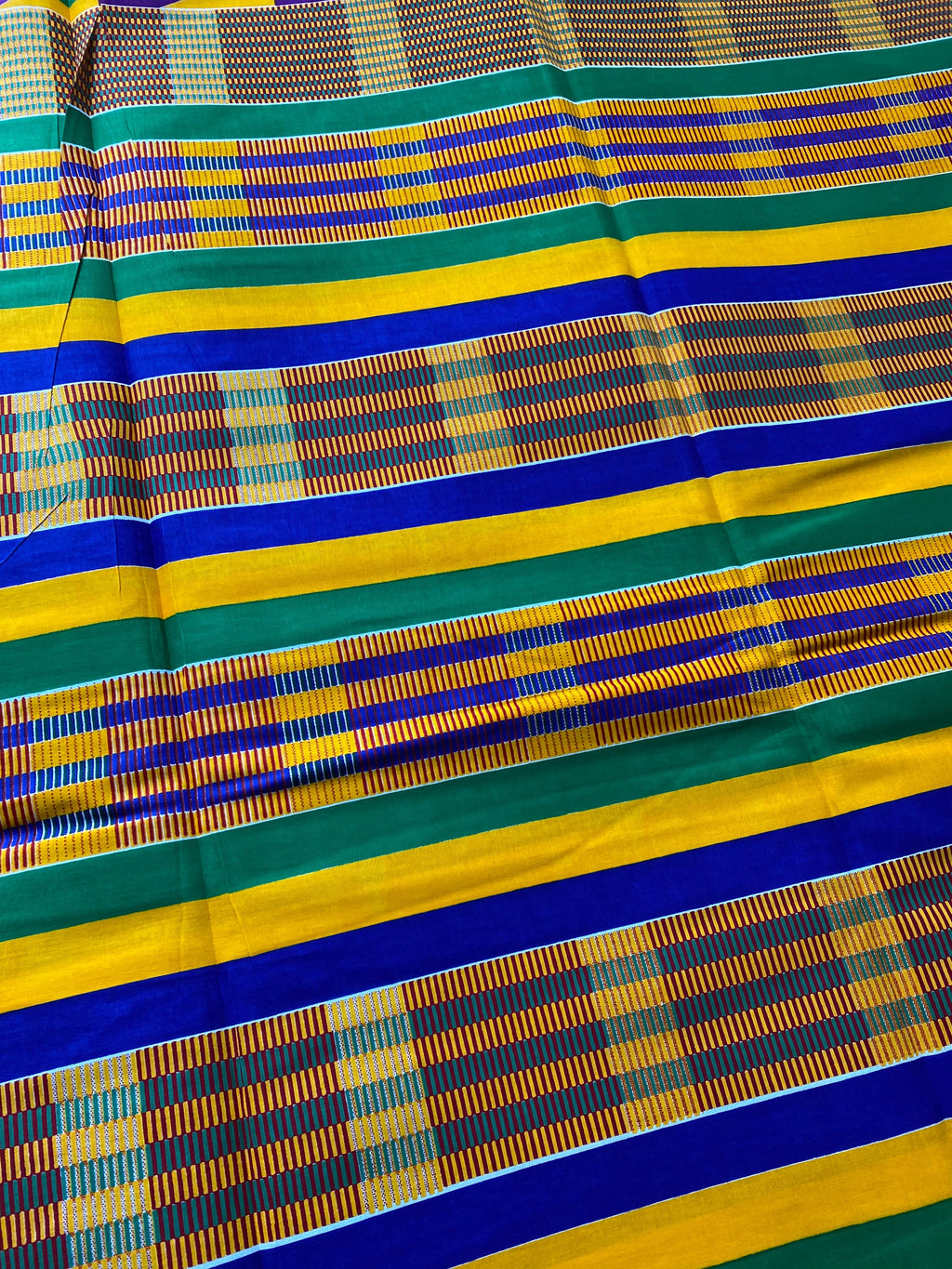 6yards Kente Genuine 100% cotton fabric  African wax
