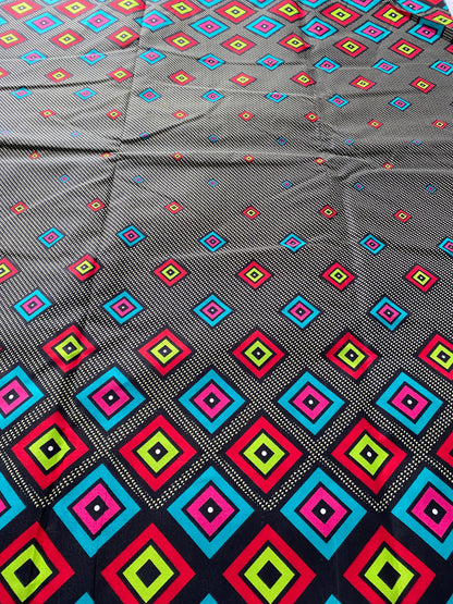 Polycotton African Fabric 6 Yards Soft Ankara Wax Print Material